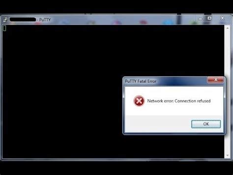Image result for Putty Network Error Connection Refused