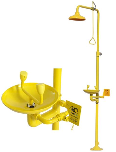 Buy CGOLDENWALL Combination Emergency Eyewash Shower Station Emergency ...