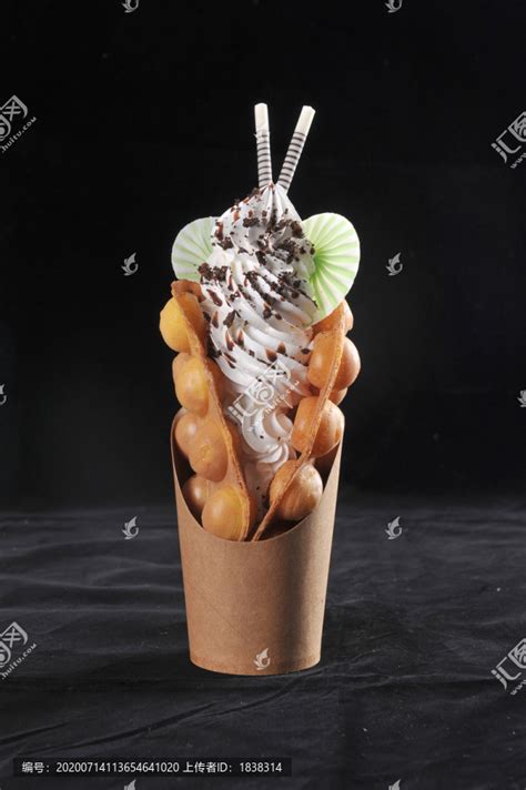 蛋仔冰淇淋,小吃美食,食品餐饮,摄影素材,汇图网www.huitu.com