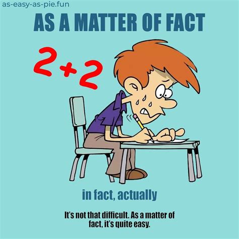 Is It Matter Of Fact
