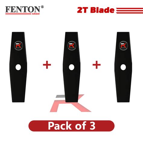 Buy Fenton Krishi 2-Teeth Brush Cutter Blade (Pack of 3) – Heavy-Duty ...