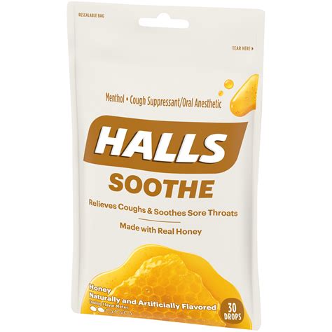 Buy HALLS Soothe Honey Cough Drops, 30 Drops Online at Lowest Price in ...