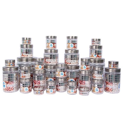 Silver Line Container - Pack of 30 - 2000ml, 1000ml, 750ml, 500ml (2pc ...