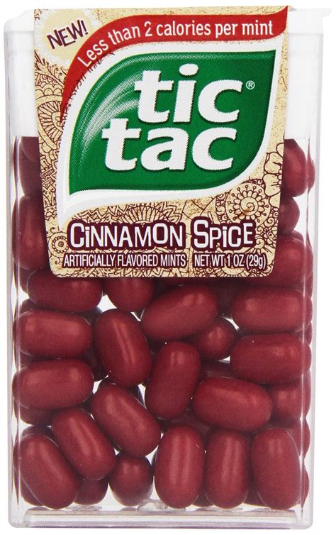 Tic Tac Cinnamon Spice (29g) | Cinnamon spice, Weird food, Junk food snacks