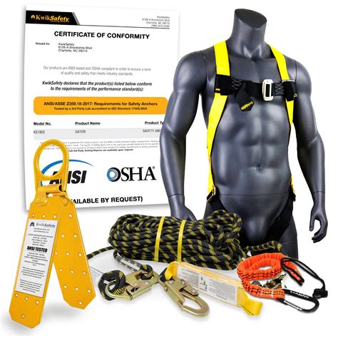 Kwiksafety Charlotte Nc Gator Kit Temporary Reusable Roof Anchor 50 ...