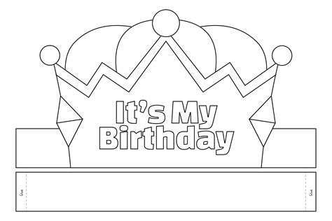 Happy Birthday Crown Template