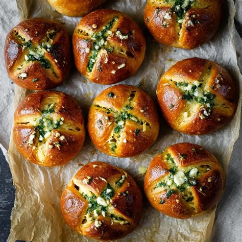 Korean Cream Cheese Garlic Bread Recipe - Meatydelights