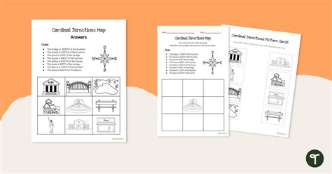 Image result for Free Printable 3rd Grade Cardinal Directions