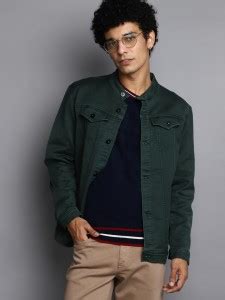 V-MART Full Sleeve Solid Men Denim Jacket - Buy V-MART Full Sleeve ...