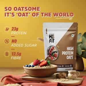Buy MUSCLEBLAZE FIT HIGH PROTEIN OATS 1 KG | UNFLAVOURED | BREAKFAST ...