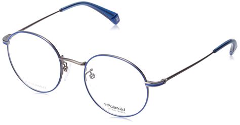 Buy Polaroid Unisex Lightweight Round Metal Optical Frame, Matt Blue ...