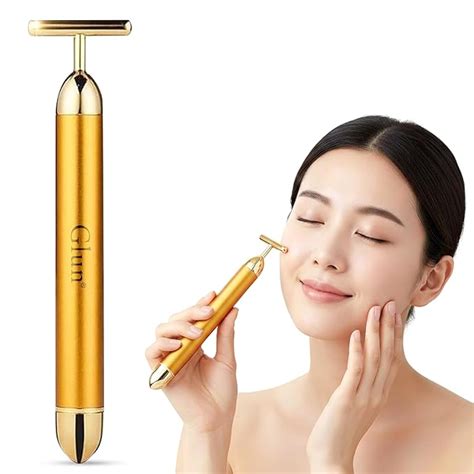 GLUN® Skincare Gold Sculpting Beauty Rod, Electric Face Vibrator ...