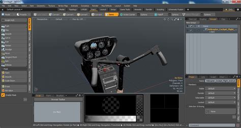 Helicopter Cockpit Flight Instrument Panel 3D | 3D Molier International