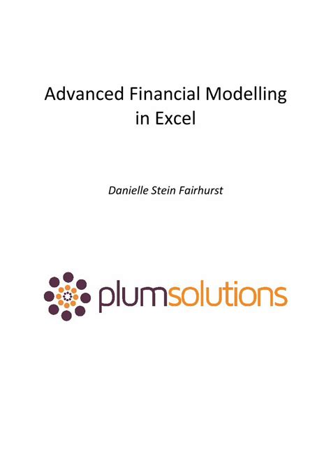 Image result for Advanced Excel Modelling