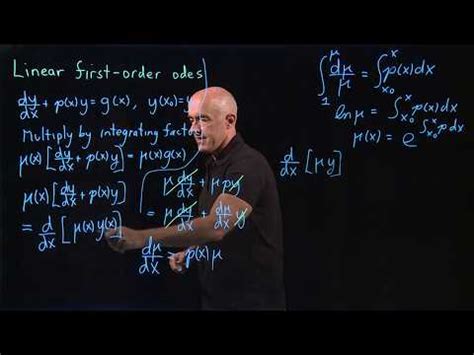 Linear Differential Equations (Lecture) | First Order LDE | Solution Of ...