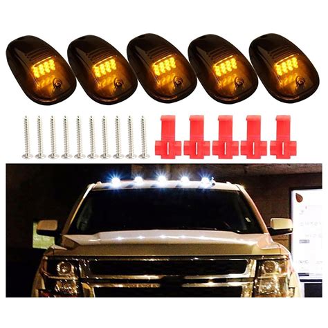 No Drill Car Cab Lights Solar Cab Lights For Truck Upgraded Wireless ...