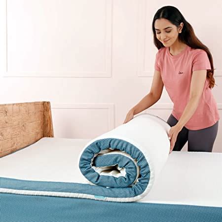 FITMAT Memory Foam Mattress Topper (72" X 78" X 2", White) : Amazon.in ...