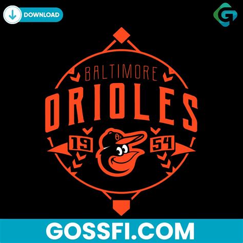 Baltimore Orioles Baseball Logo 1954 Svg Digital Download - Gossfi.com