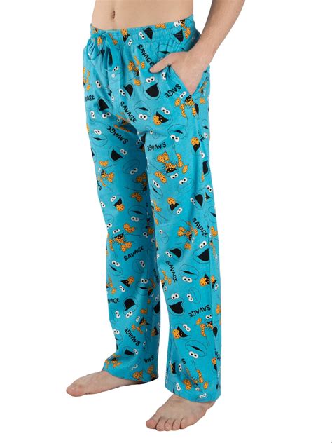 Sesame Street Cookie Monster Adult Men's Pajama Pant, Sizes S-2XL, Mens ...