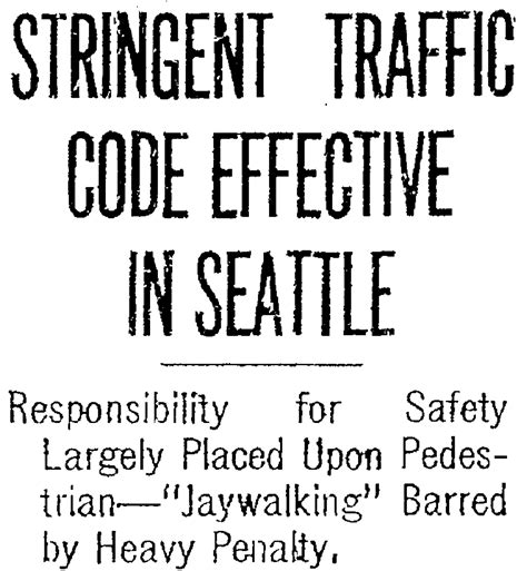 Seattle’s first jaywalking law in 1917 was part of the city’s class war – Seattle Bike Blog
