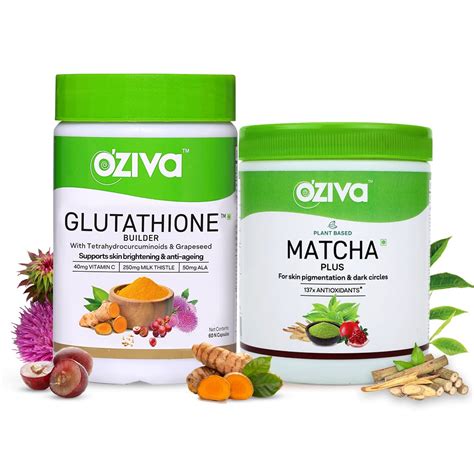 Oziva Glutathione Builder With Ala Skin Vitamins And Selenium Skin ...