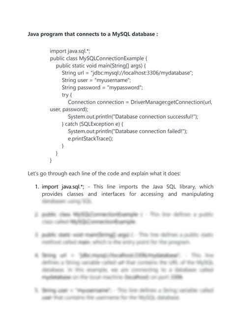Image result for JDBC Program in Java with MySQL