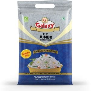 GALAXY 1121 Jumbo 5 Kg Basmati Rice (Long Grain) Price in India - Buy ...