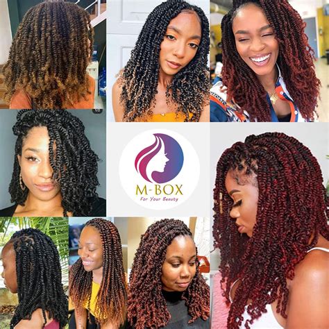 M-BOX 7 Packs Spring Twist Crochet Hair 8 Inch Bomb Twist India | Ubuy