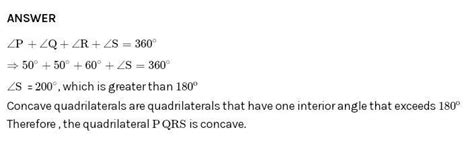 1. In a quadrilateral PQRS, 2 P = 50°, 2 Q = 50°, _ R = 60°. Find 2 S ...