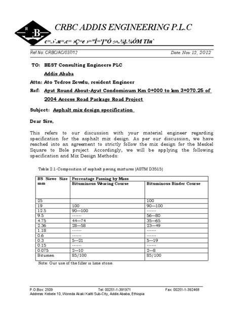 Image result for Asphalt Mix Design Example