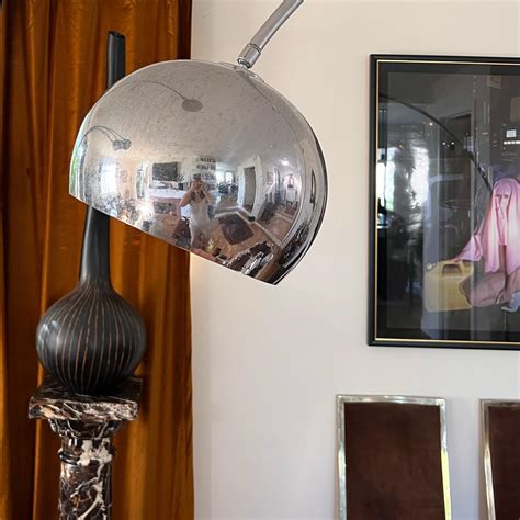 Mid-Century Modern Arc Floor Lamp with Marble Base, 1960s at 1stDibs