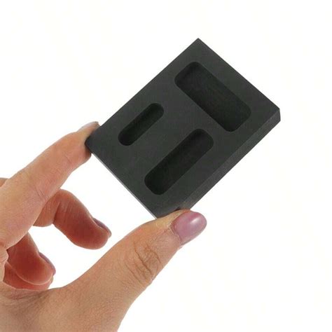 High Purity 3-Hole Graphite Ingot Mold For Melting And Refining Gold ...