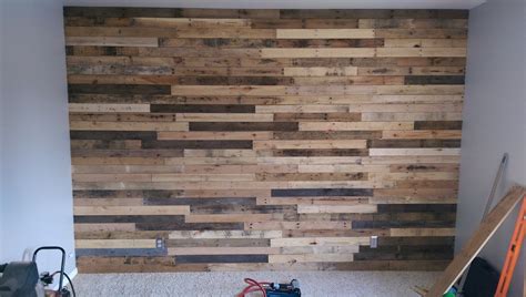 Reclaimed Pallet Wood Accent Wall Kristy's Master Bedroom Reclaimed