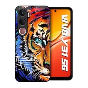 Hocopoco Printed Tempered Glass Back Cover Compatible with Vivo Y31 5G ...