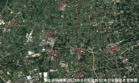 浙江省2021卫星图-杭州市2021卫星图-浙江省2021年遥感影像地图数据