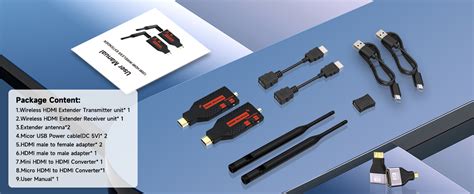 2025 Upgraded Wireless HDMI Transmitter and Receiver, 330FT/100M,4K ...