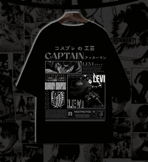 CAPTAIN LEVI - Ackerman's Wrath - Oversized 240 GSM Tee – CosplayCrafts