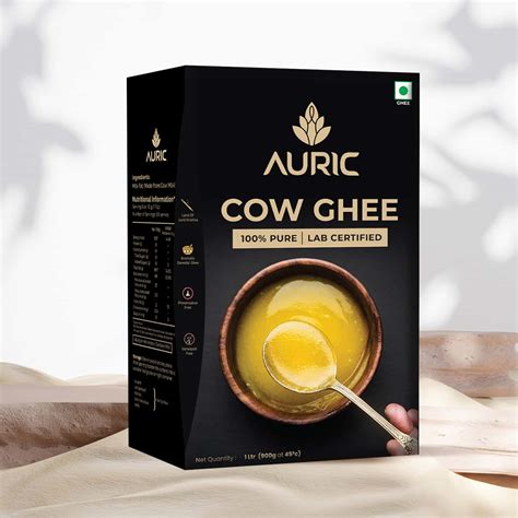 Buy AURIC LAB CERTIFIED COW GHEE 1L | 100% PURE AND NATURAL | DESI GHEE ...