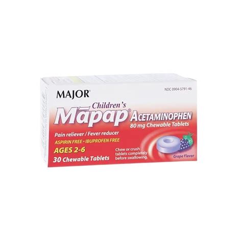 Major Pharmaceuticals Acetaminophen Pain Reliever/Fever Reducer ...
