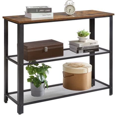 Buy YMYNY Industrial Console Table, Narrow Sofa Side Table, Hallway ...