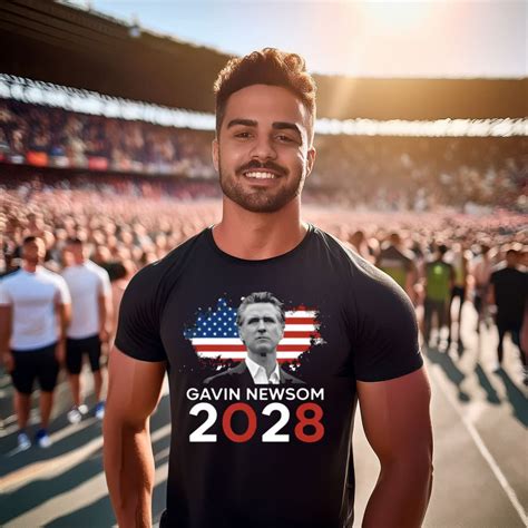Gavin Newsom 2028 For President Election Campaign Shirt