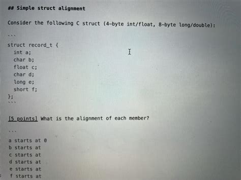 Image result for C Struct Alignment