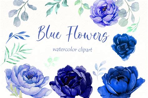 Navy Blue Flower Illustration Printables