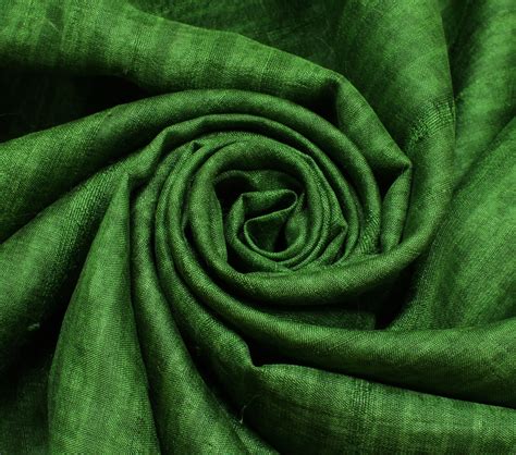Sushila Vintage Green Indian Saree 100% Pure Silk Woven Sari Craft Dec