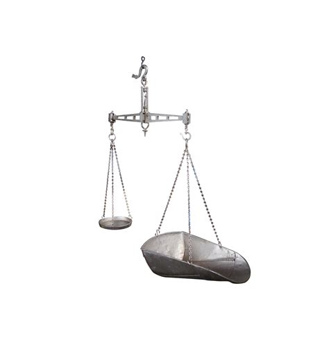Rare Monumental Antique 19th C Reuben Sutcliffe English Nickel Plated Hanging Balance Scale