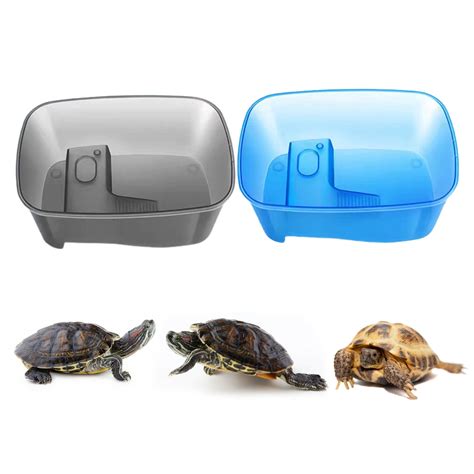 Buy Mightlink Stable Reptile Feeding Box with Basking Platform High ...