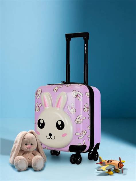 NASHER MILES Tic Tac Toe Zoo Rabbit Hard-Sided Cabin Luggage Purple ...