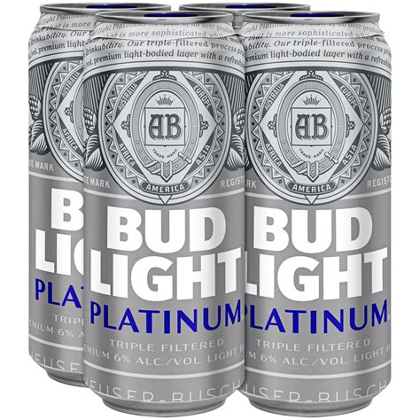 Bud Light Platinum Cans 24 Pack | Shelly Lighting