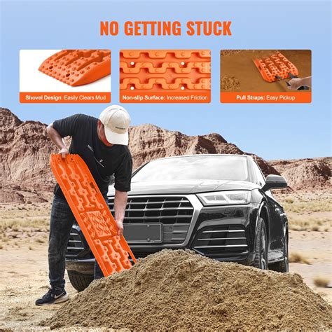 VEVOR 10 TON Traction Boards with PP Material, Recovery Boards for Off-road Vehicles/Cars ...
