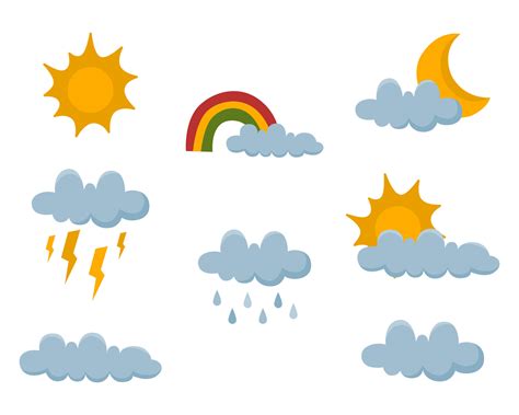 weather clipart illustration vector collection 14915238 Vector Art at ...